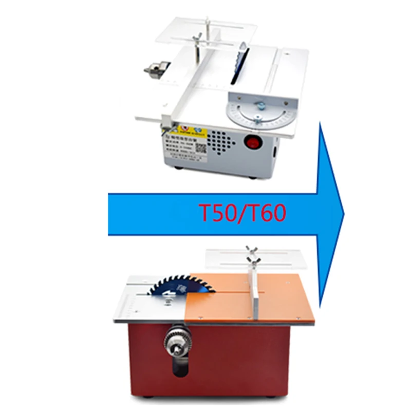 T50/T60 Mini DIY Small Cutting - Mini Table Saw For Woodworking ulasan dan harga
