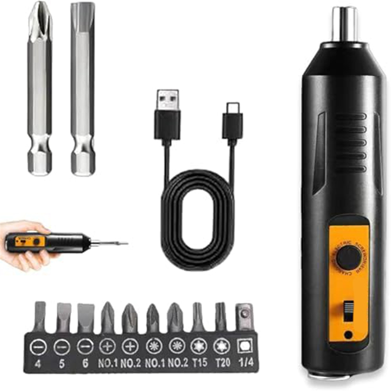 J1UL1N Electric Screwdriver,Au - Electric Screwdriver Rechargeable Usb ulasan dan harga