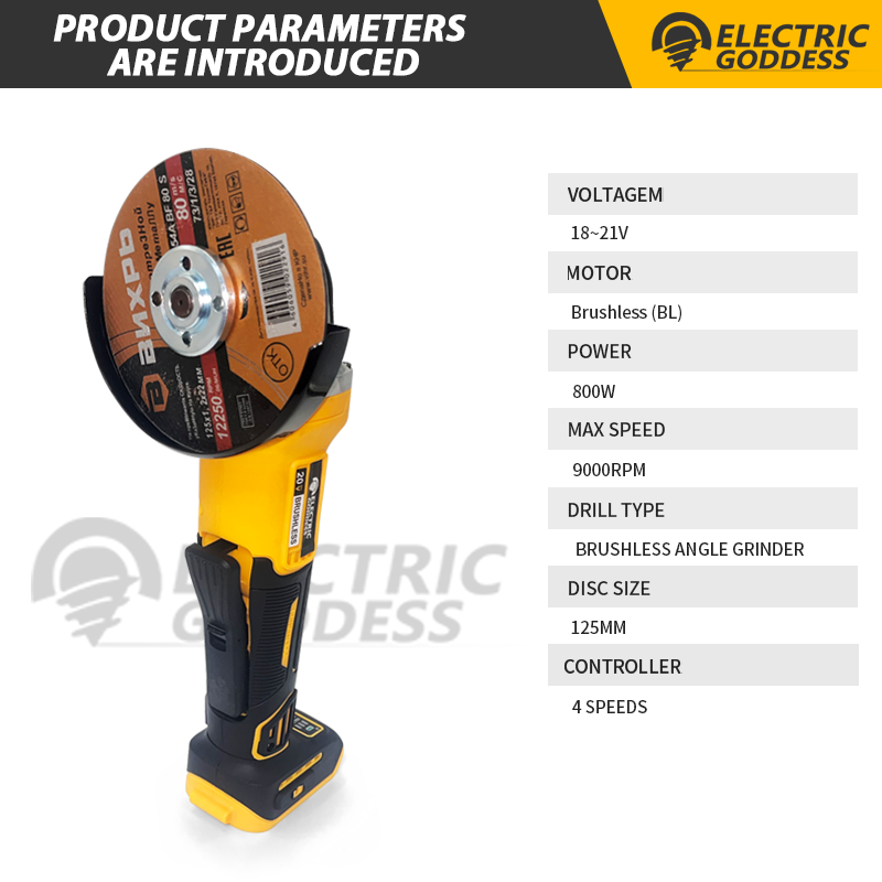 125mm Brushless Angle Grinder  - Brushless Angle Grinder Battery Powered ulasan dan harga