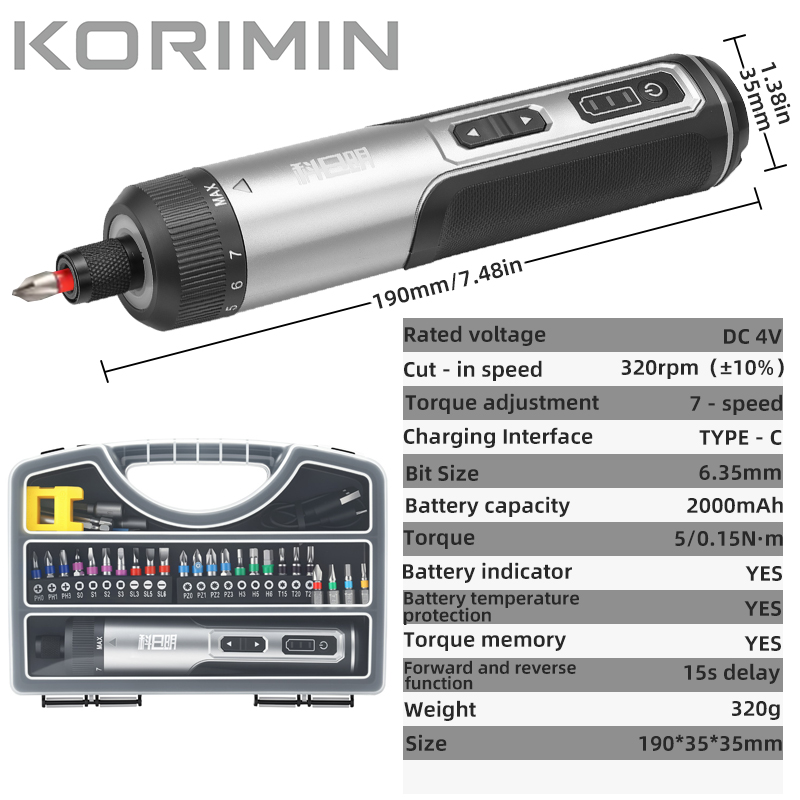 Cordless Electric Screwdriver  - Electric Screwdriver Rechargeable Usb ulasan dan harga