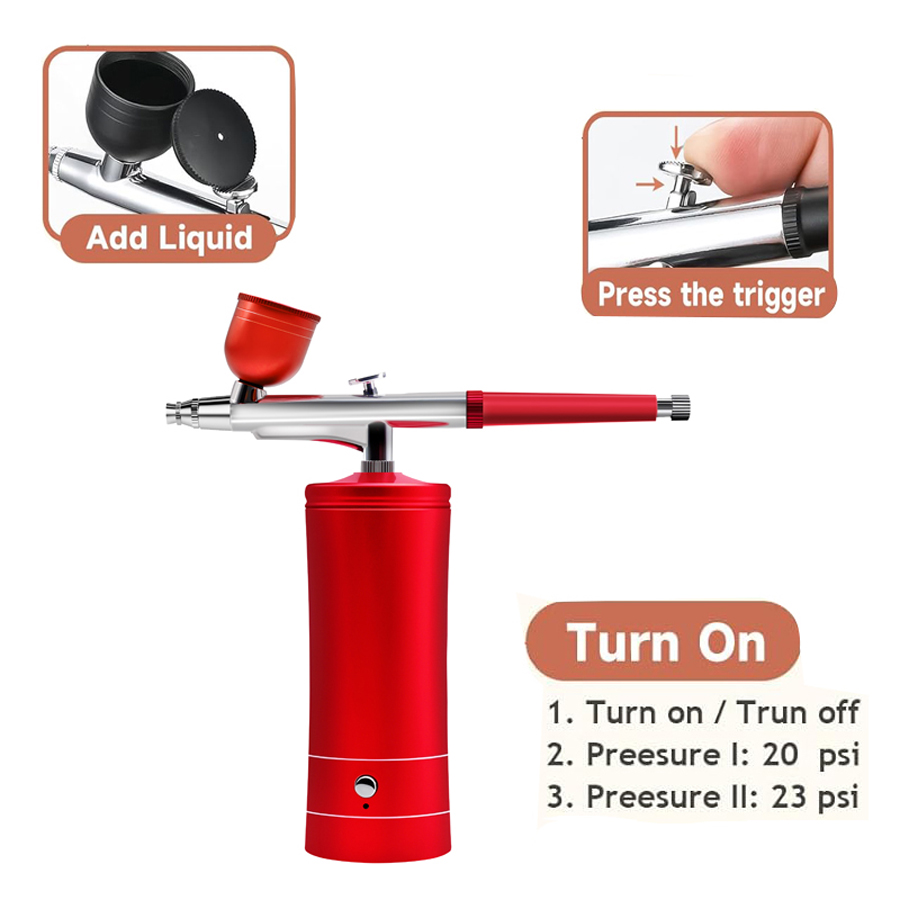 Airbrush Kit with Compressor,  - Airbrush Kit With Mini Compressor ulasan dan harga