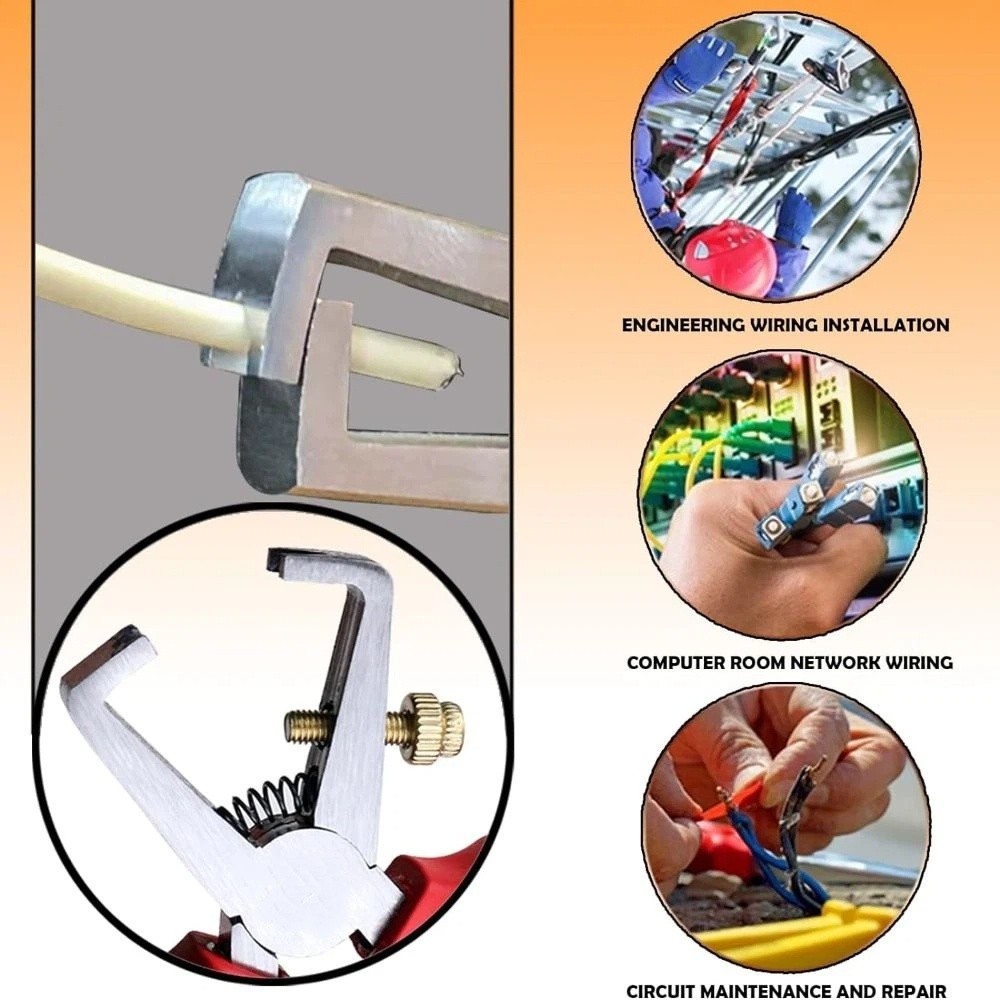 6-Inch Size Wire Stripper Heav - Automatic Wire Stripper Cutter ulasan dan harga
