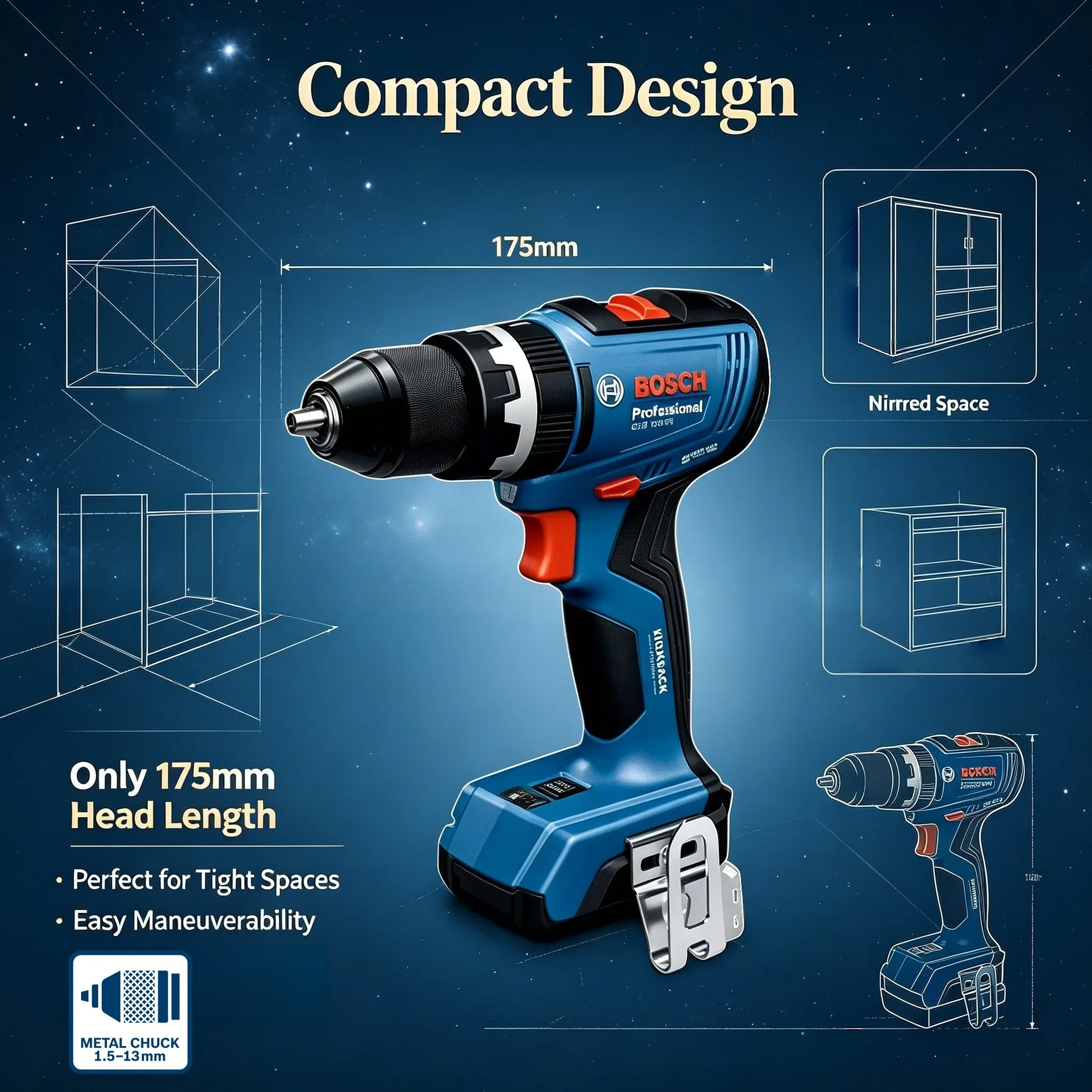 BOSCH  GSB 18V-65 Brushless Co - Brushless Cordless Electric Drill 18V ulasan dan harga