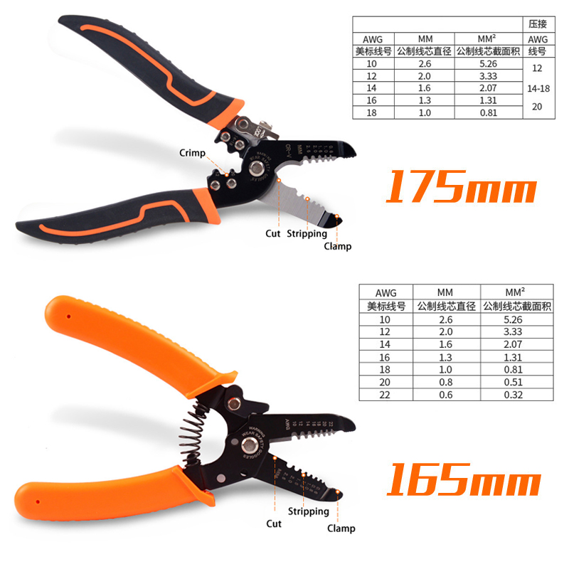175mm Stripping Crimping Plier - Automatic Wire Stripper Cutter ulasan dan harga