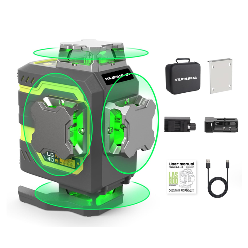 16 Line Laser Level 360 Self L - Laser Level 16 Lines 4D Green ulasan dan harga