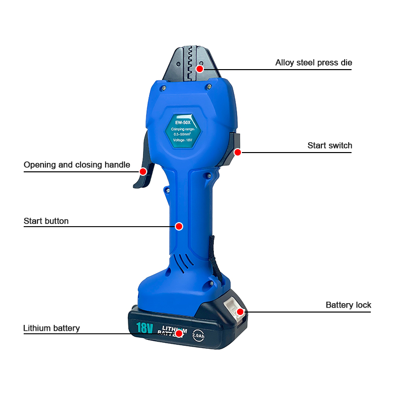 EW-50X Rechargeable Crimping T - Electrical ulasan dan harga