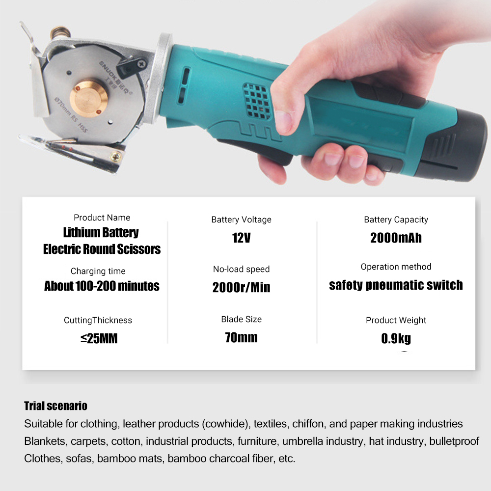 12V Electric Round Scissors Co - Cordless Rotary Tool Kit Accessories ulasan dan harga