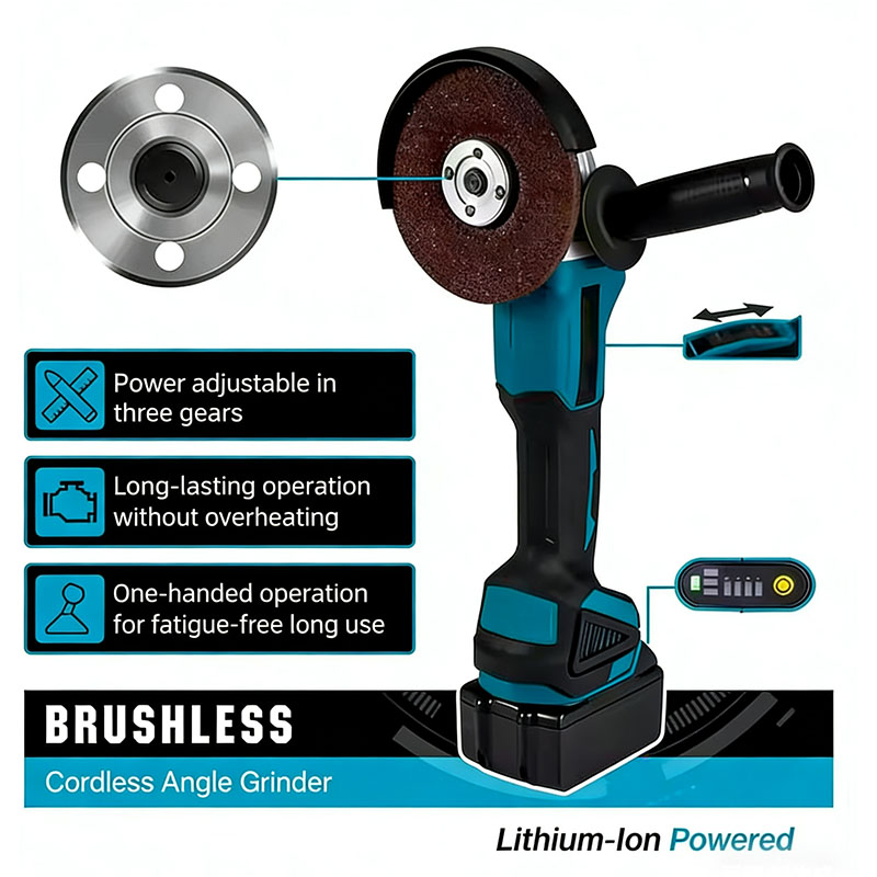 Makita DGA404 Brushless Electr - Brushless Angle Grinder Battery Powered ulasan dan harga